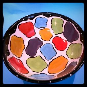 Large Alexis Ink Pottery Bowl